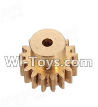 Wltoys K929 Parts-Copper motor Gear(1pcs)-0.7 Modulus,Wltoys K929 desert RC Truck Parts,1:18 rc car and rc racing car Parts